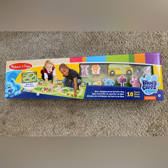 Melissa & Doug Blue's Clues & You! - Tavola Attività In Legno Con Carte Indizio - Gioco Educativo 3+ Anni